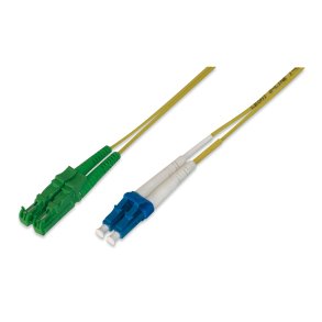Digitus FO patch cord, duplex, E2000 (APC) to LC (UPC) R+M, SM OS2 09/125 µ, 1 m