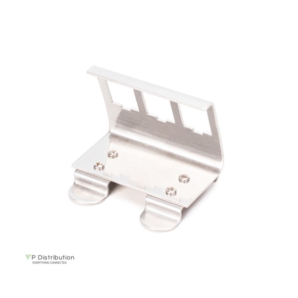 DIN rail adapter for 3x Keystone module