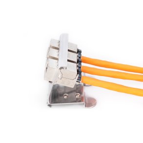 DIN-Rail adapter for 3x Keystone Modules Metal version