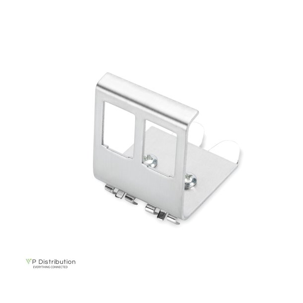 DIN-Rail adapter for 2x Keystone Modules