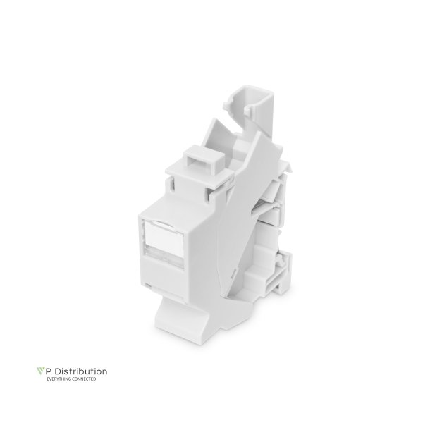 DIN-Rail Adapter for 1x Keystone Module, IP20 labeling field, dust cover, suit. for DN-93617