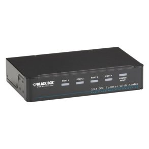 Black Box 1 X 2 Dvi-D Splitter With Audio And Hdcp