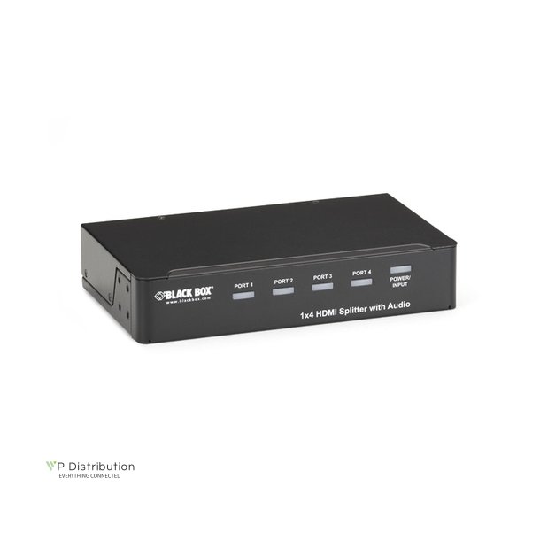 Black Box 1 X 4 Hdmi Splitter W/ Audio