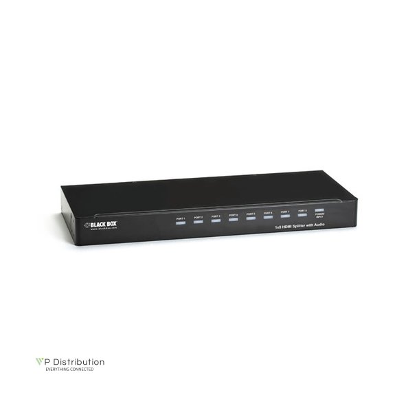 Black Box 1X8 Hdmi Splitter W/ Audio