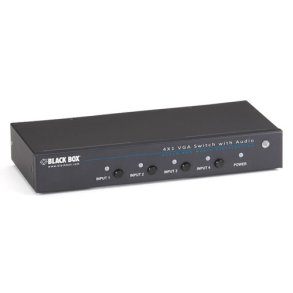 Black Box 4 X 1 Vga Switch With Serial And Audio
