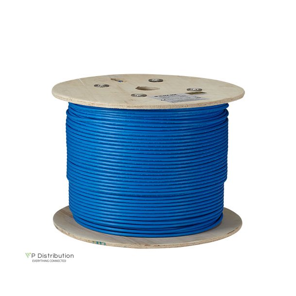 Black Box Gigatrue Cat6A Strd Unshld Pvc Bulk Cable, 1000' Blue