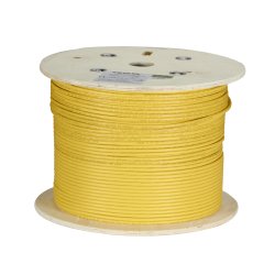 Black Box Gigatrue Cat6A Strd Unshld Pvc Bulk Cable, 1000' Yellow