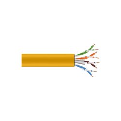 Black Box Gigatrue Cat6A Strd Unshld Pvc Bulk Cable, 1000' Yellow