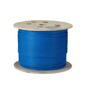 Black Box Gigatrue Cat6A Strd Shld Pvc Bulk Cable, Sftp 1000' Blue