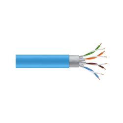 Black Box Gigatrue Cat6A Strd Shld Pvc Bulk Cable, Sftp 1000' Blue