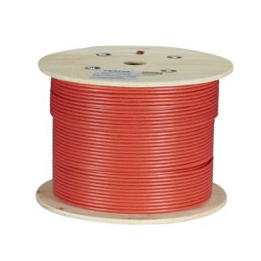 Black Box Gigatrue Cat6A Strd Unshld Pvc Bulk Cable, 1000' Red