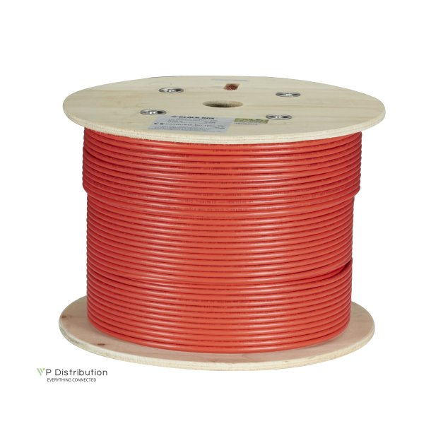 Black Box Gigatrue Cat6A Strd Unshld Pvc Bulk Cable, 1000' Red