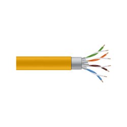 Black Box Gigatrue Cat6A Strd Shld Pvc Bulk Cable, Sftp 1000' Yellow