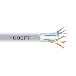 Black Box Cat6A Solid Plenum 1000' Grey
