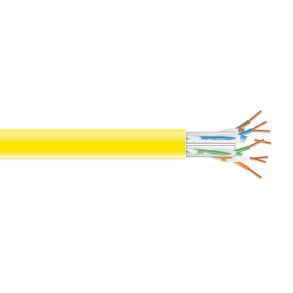 Black Box Cat6A Solid Plenum 1000' Yellow