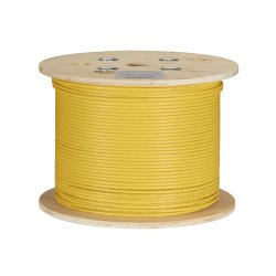 Black Box Cat6A Solid Plenum 1000' Yellow