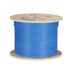 Black Box Cat6A Shld Bulk Cable F/Utp 1000' Plenum Blue