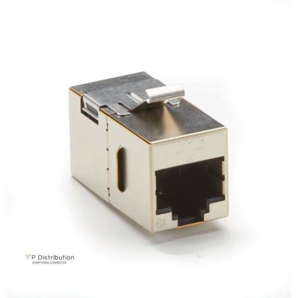 Black Box Cat6A Coupler, Keystone Silver, Shielded