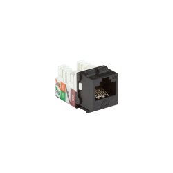 Black Box Cat6A Keystone Jack, Black