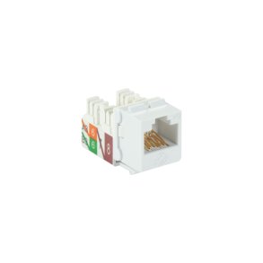 Black Box Cat6A Keystone Jack 25 Pack - White