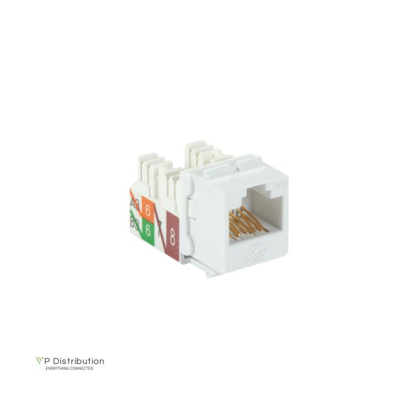 Black Box Cat6A Keystone Jack 25 Pack - White