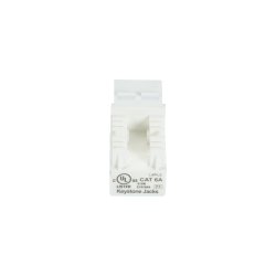 Black Box Cat6A Keystone Jack 25 Pack - White