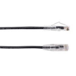 Black Box SLIM-NET CAT6A PATCH CABLE BLACK 3FT