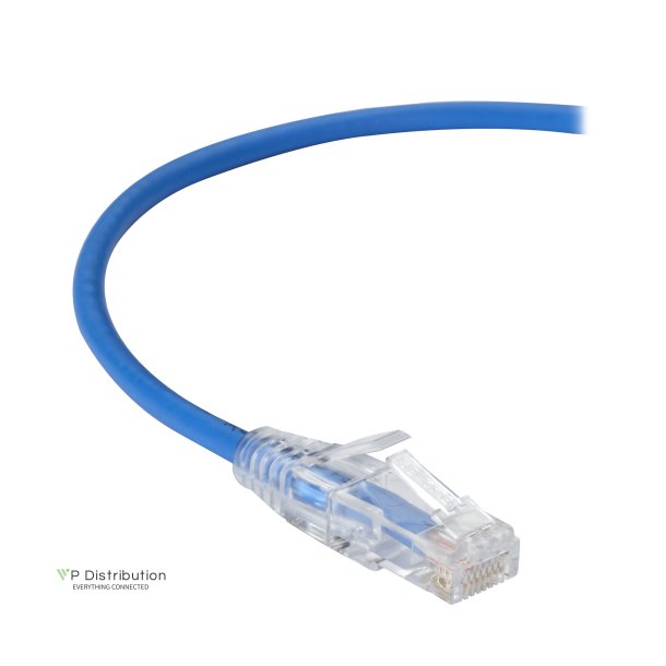 Black Box SLIM-NET CAT6A PATCH CABLE BLUE 2FT