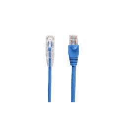 Black Box SLIM-NET CAT6A PATCH CABLE BLUE 10FT