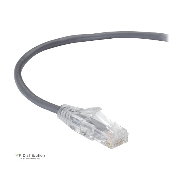 Black Box SLIM-NET CAT6A PATCH CABLE GREY 2FT