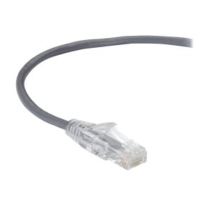 Black Box SLIM-NET CAT6A PATCH CABLE GREY 15FT