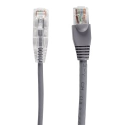 Black Box SLIM-NET CAT6A PATCH CABLE GREY 5FT