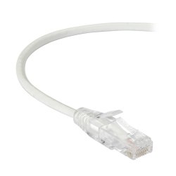 Black Box SLIM-NET CAT6A PATCH CABLE WHITE 1FT
