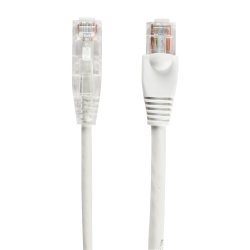 Black Box SLIM-NET CAT6A PATCH CABLE WHITE 3FT