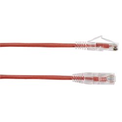 Black Box SLIM-NET CAT6 PATCH CABLE RED 20FT