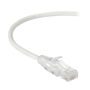 Black Box SLIM-NET CAT6 PATCH CABLE WHITE 3FT