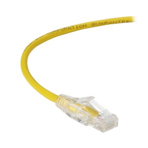 Black Box SLIM-NET CAT6 PATCH CABLE YELLOW 5FT