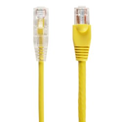 Black Box SLIM-NET CAT6 PATCH CABLE YELLOW 1FT