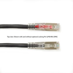 Black Box GIGATRUE 3 CAT6, SHIELDED PATCH CORD BLACK 3FT