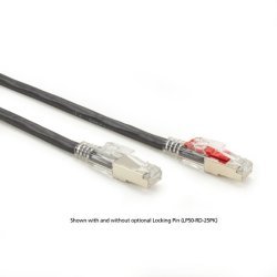 Black Box GIGATRUE 3 CAT6. SHIELDED PATCH CORD BLACK 20FT