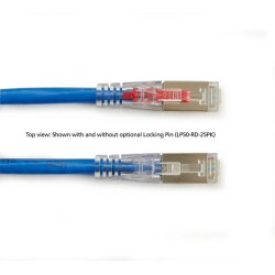 Black Box GIGATRUE 3 CAT6. SHIELDED PATCH CORD BLUE 6FT