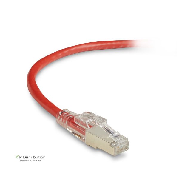 Black Box GIGATRUE 3 CAT6. SHIELDED PATCH CORD RED 5FT