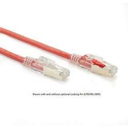 Black Box GIGATRUE 3 CAT6. SHIELDED PATCH CORD RED 7FT
