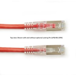 Black Box GIGATRUE 3 CAT6. SHIELDED PATCH CORD RED 7FT