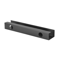 Cablio cable tray and power strip holder, Black