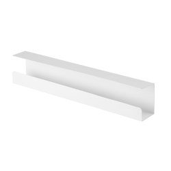Cablio cable tray and power strip holder, White
