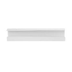 Cablio cable tray and power strip holder, White