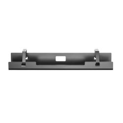 Cablio cable tray and power strip holder, Black