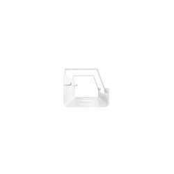 Cablio cable tray and power strip holder, White