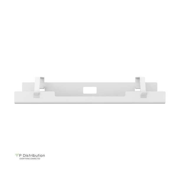 Cablio cable tray and power strip holder, White